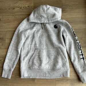 Carhartt Heather Gray Hooded Sweatshirt